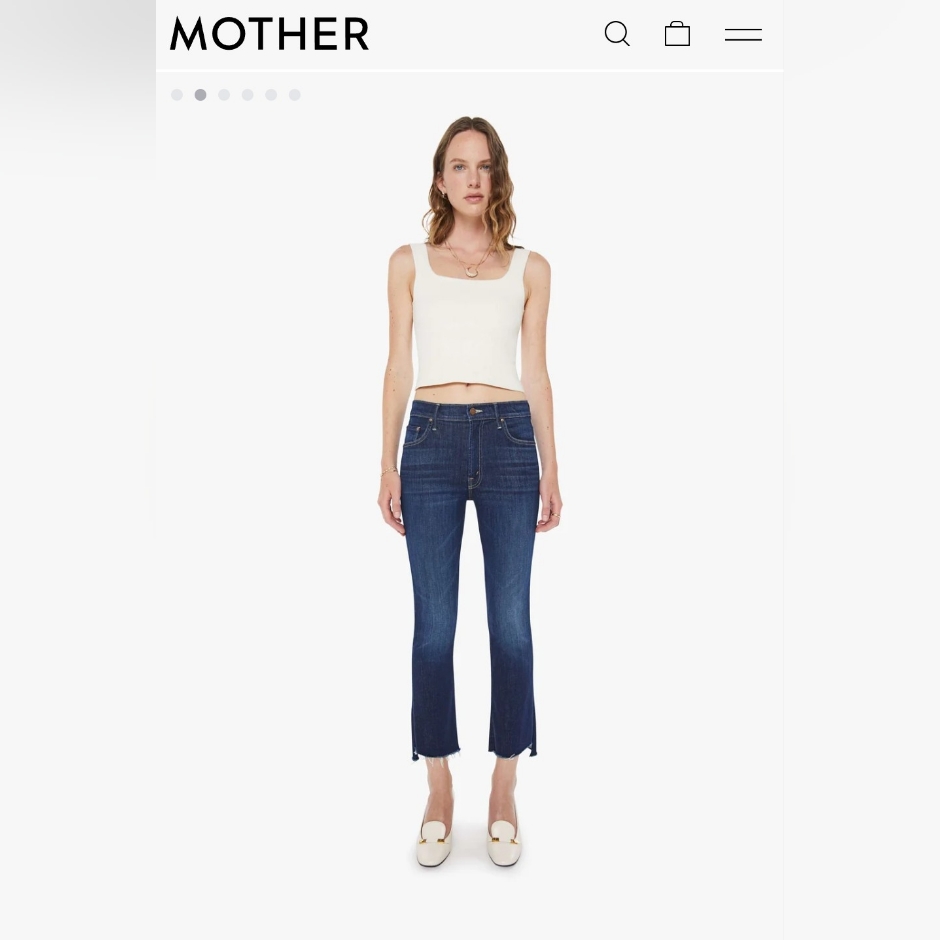 Mother Women's Dark Blue Ankle Jeans